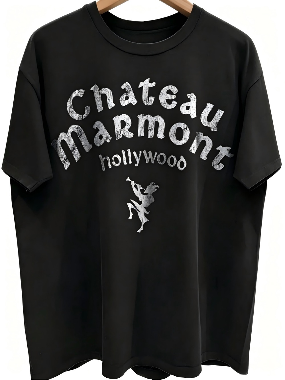 90s Chateau Marmont 'Hollywood' Rare Washed Womens Mens T-shirt Unisex